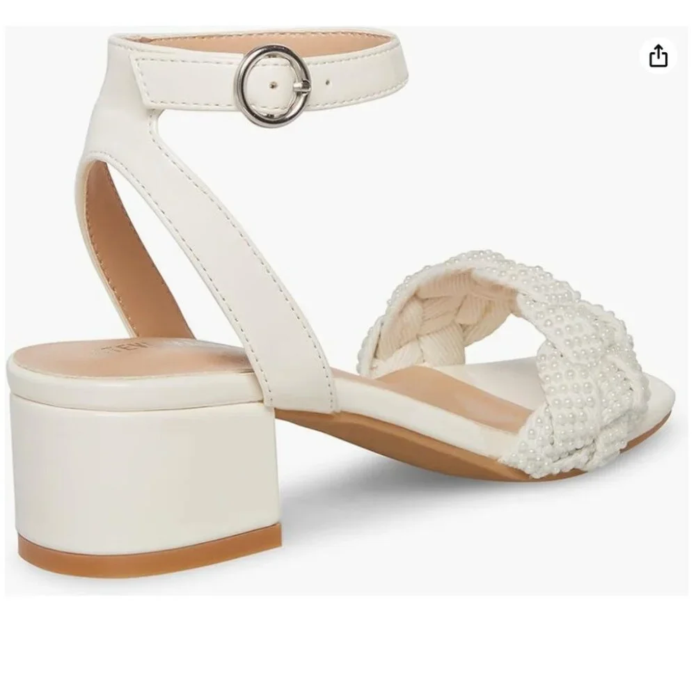 Steve Madden Girls' J-Oppal Pearl Embellished Dress Shoes (Youth) 4- TOO CUTE!!! - Picture 7 of 10